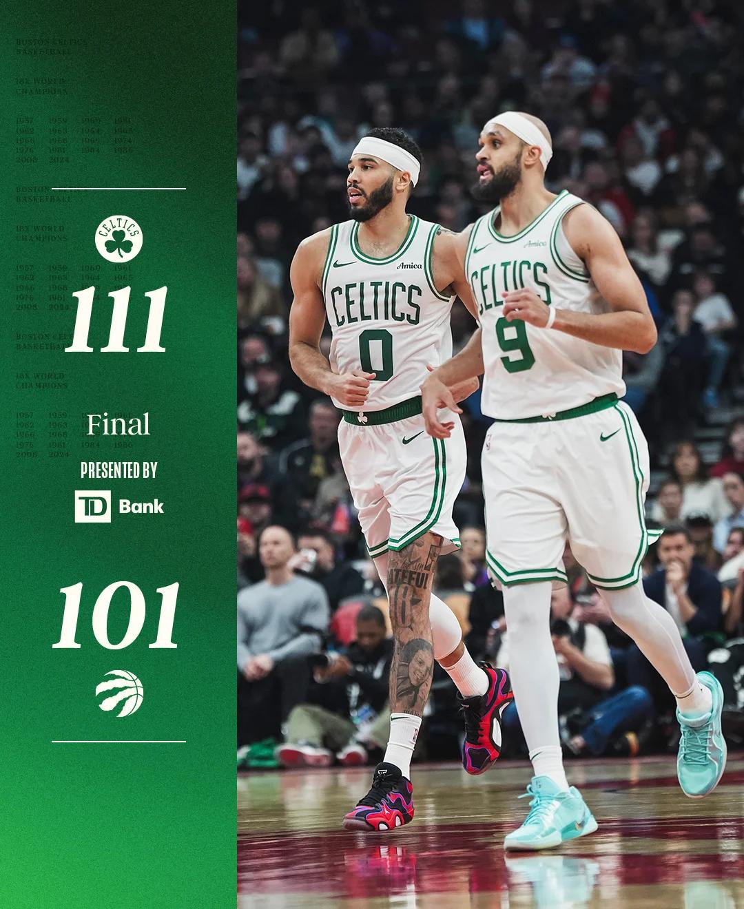 凯尔特人主场胜马刺，连胜达四场的简单介绍